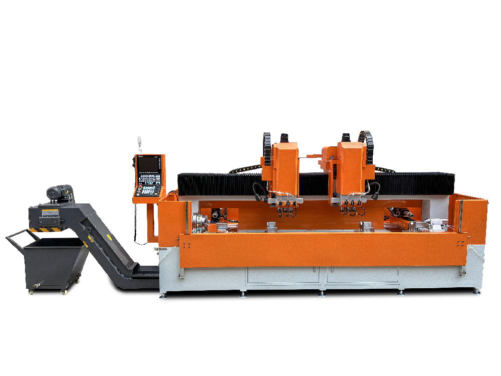 OEM ODM Customized CNC drilling machine 4-axis Vertical and horizontal and rotation with 8-axis auto